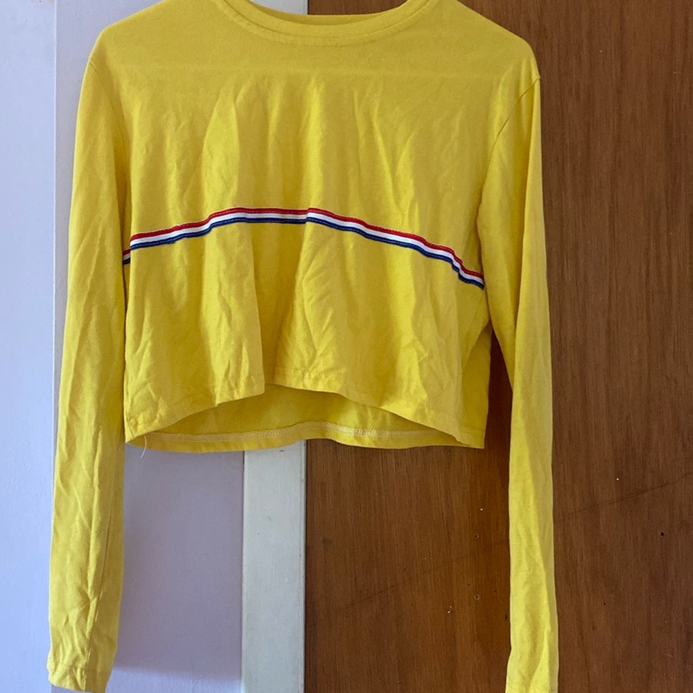 Yellow Crop top
